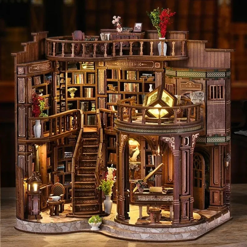 Kit de casa en miniatura - Salón de libros soñador