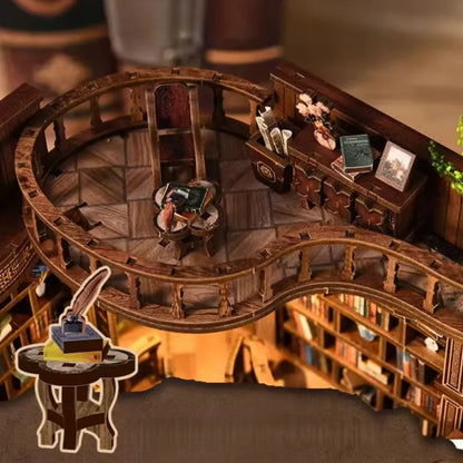 Kit de casa en miniatura - Salón de libros soñador