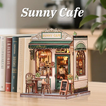Kit de Casa en Miniatura - Book Nook Sunny Cafe