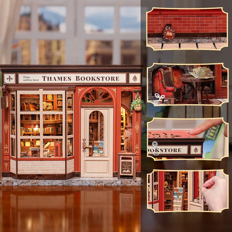 Kit de casa en miniatura Thames Bookstore