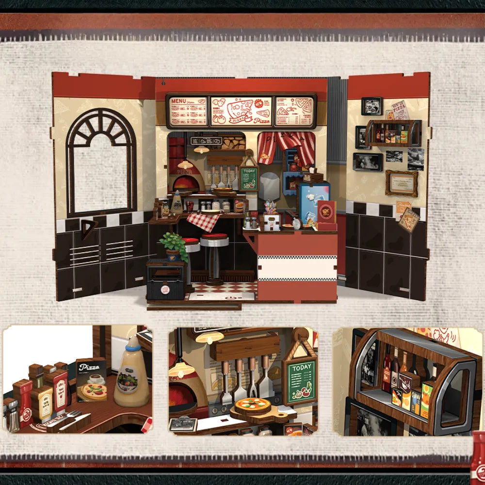 Uncle Joe's Pizzeria miniature house kit – detail view 3
