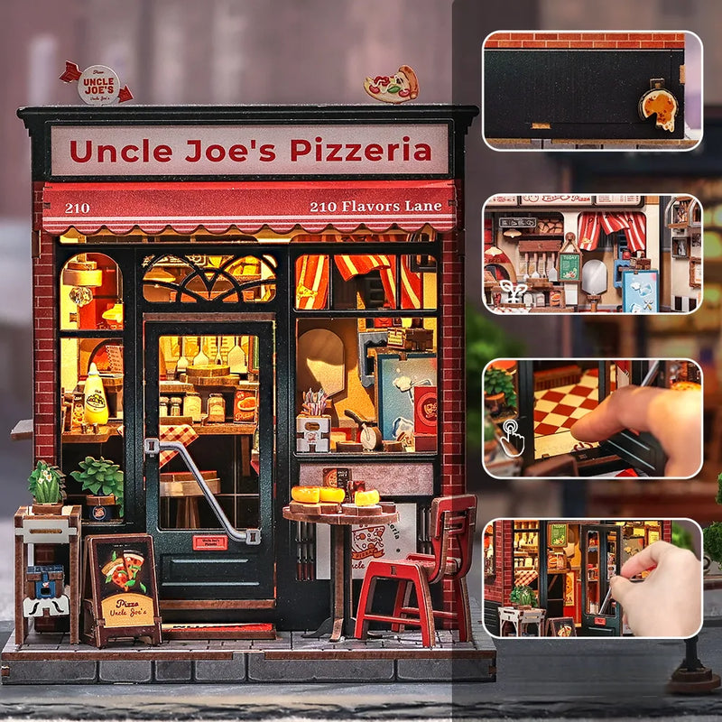 Kit de casa en miniatura Pizzería del Tío Joe