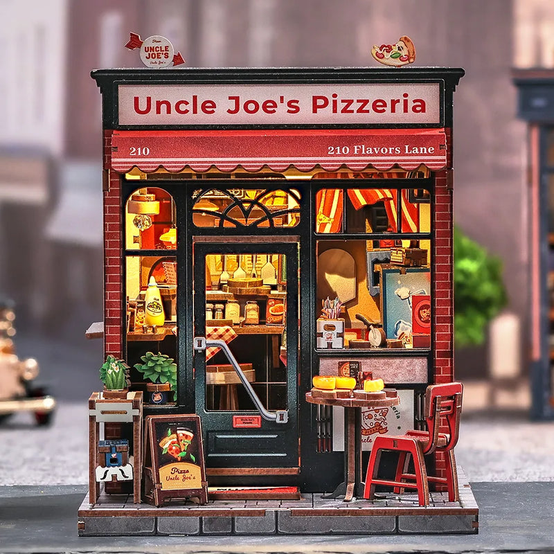 Kit de casa en miniatura Pizzería del Tío Joe