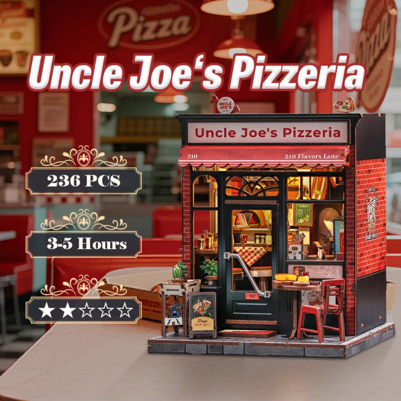 Kit de casa en miniatura Pizzería del Tío Joe