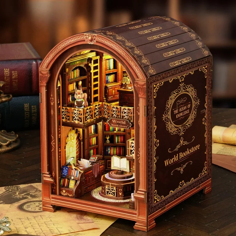 Kit de Book Nook de la librería Wanguo