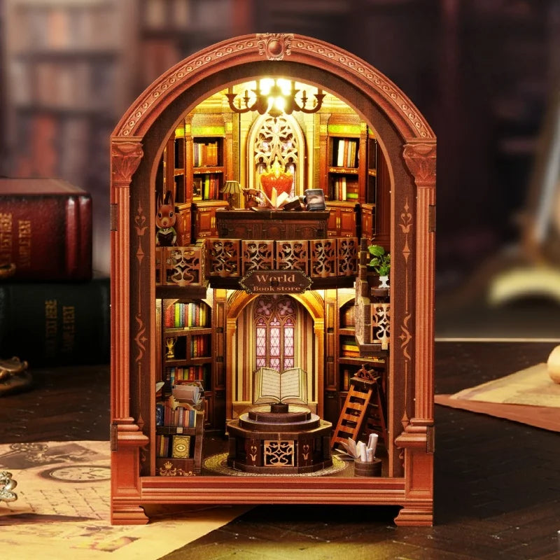 Kit de Book Nook de la librería Wanguo