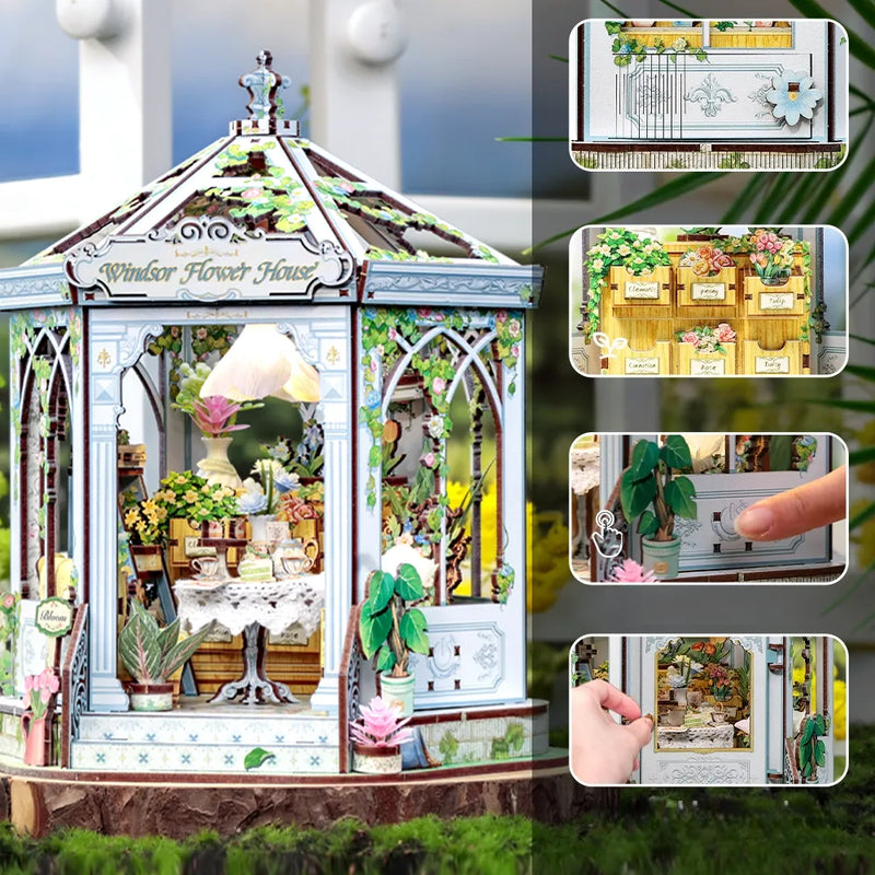 Kit de casa en miniatura Windsor Flower House
