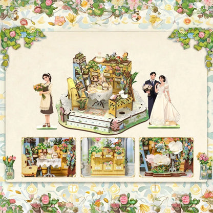 Kit de Casa en Miniatura - Book Nook Windsor Flower House