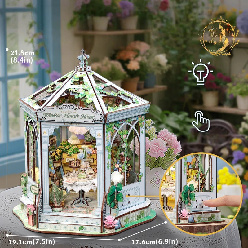 Kit de casa en miniatura Windsor Flower House