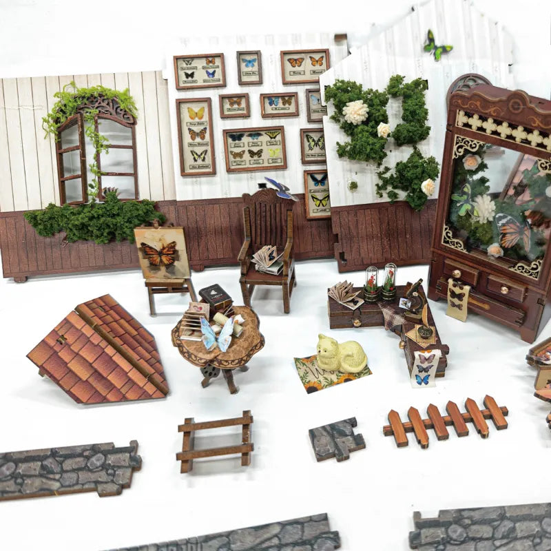 Kit de casa en miniatura Casa de la Mariposa