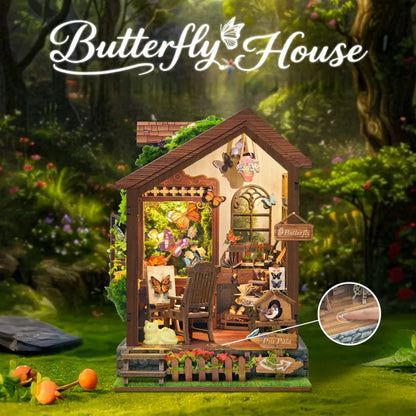 Casa en miniatura - Casa de mariposas