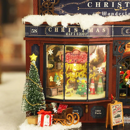 Casa en miniatura - País de las Maravillas Navideño