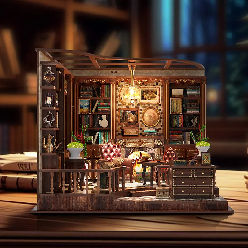 Kit de casa en miniatura Left Bank Study