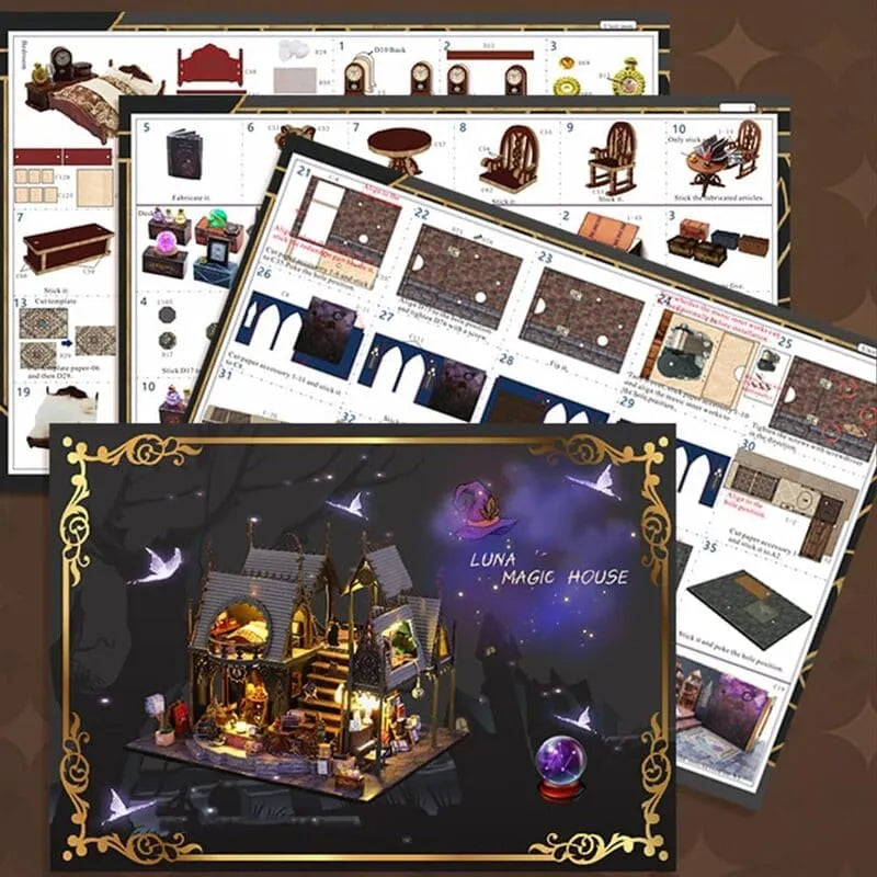 Kit de casa en miniatura Luna Magic House