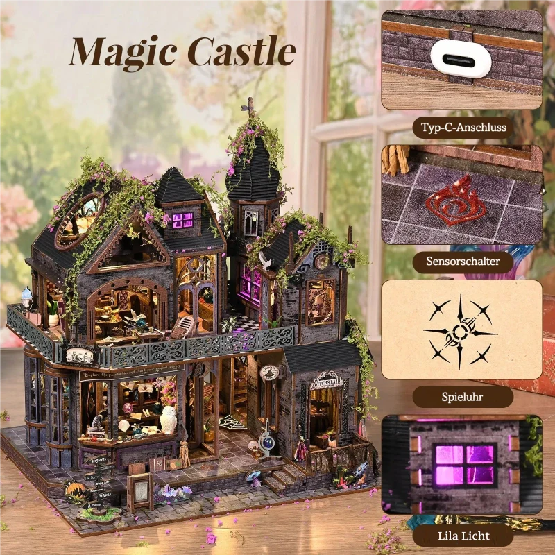 Kit de casa en miniatura Castillo Mágico