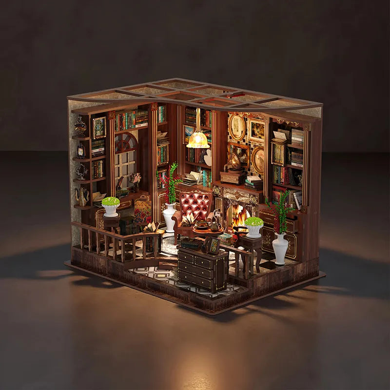 Kit de casa en miniatura Left Bank Study