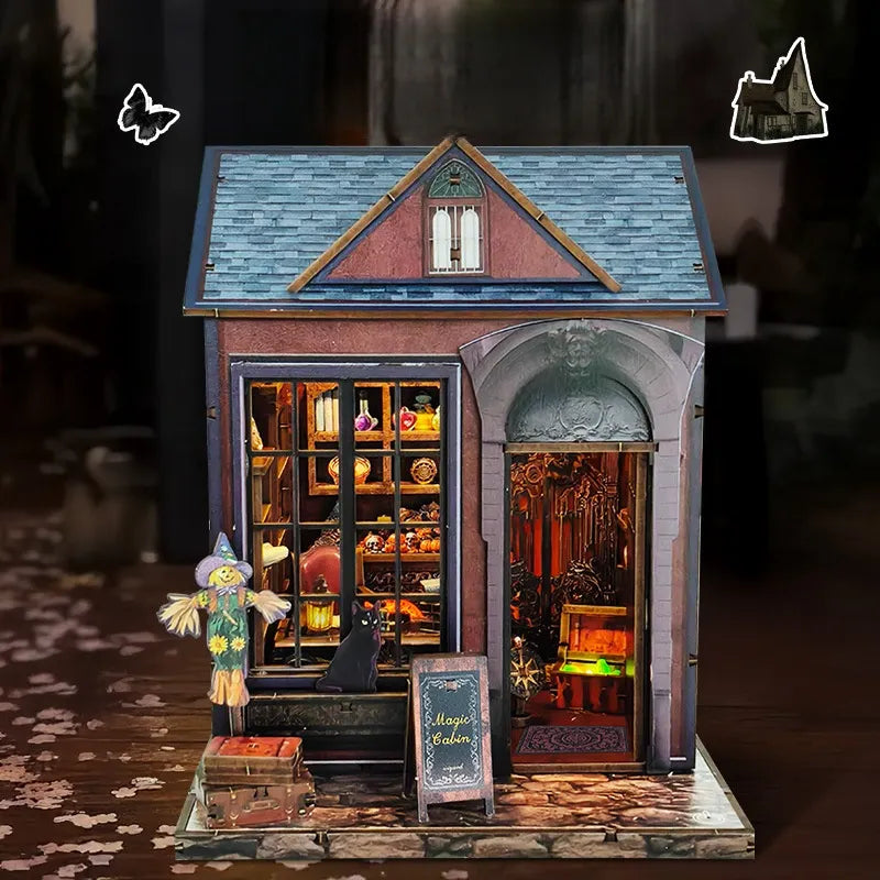 Kit de casa en miniatura Dark Cabin
