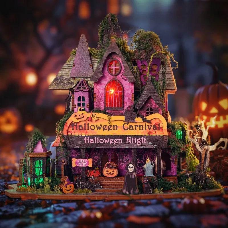 Kit de casa en miniatura para la noche de Halloween