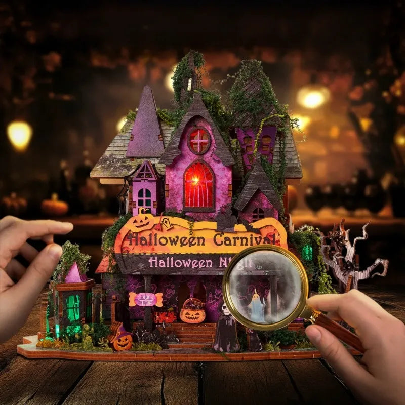 Kit de casa en miniatura para la noche de Halloween