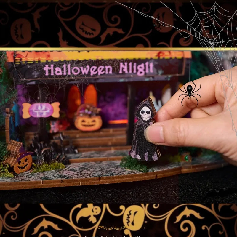 Kit de casa en miniatura para la noche de Halloween