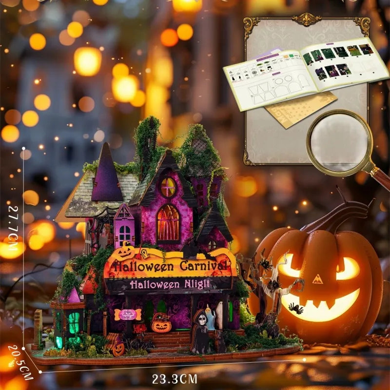 Kit de casa en miniatura para la noche de Halloween