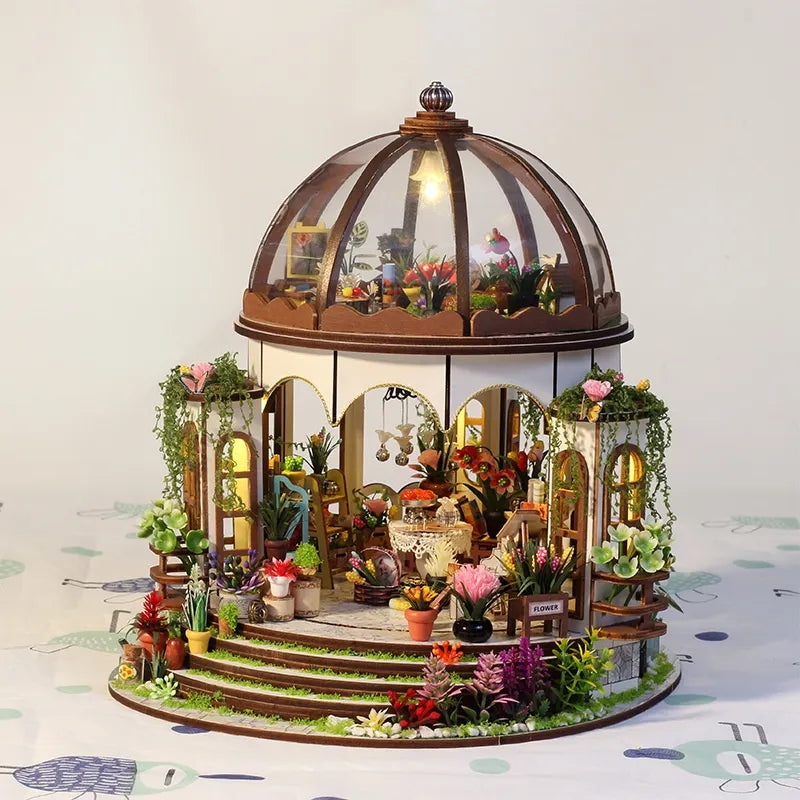 Kit de casa en miniatura de jardín colgante