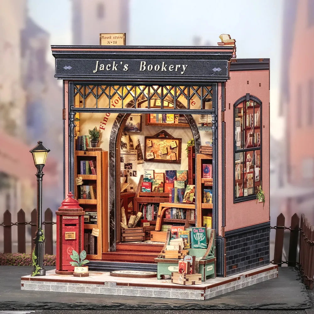 Kit de casa en miniatura Jack's Bookery