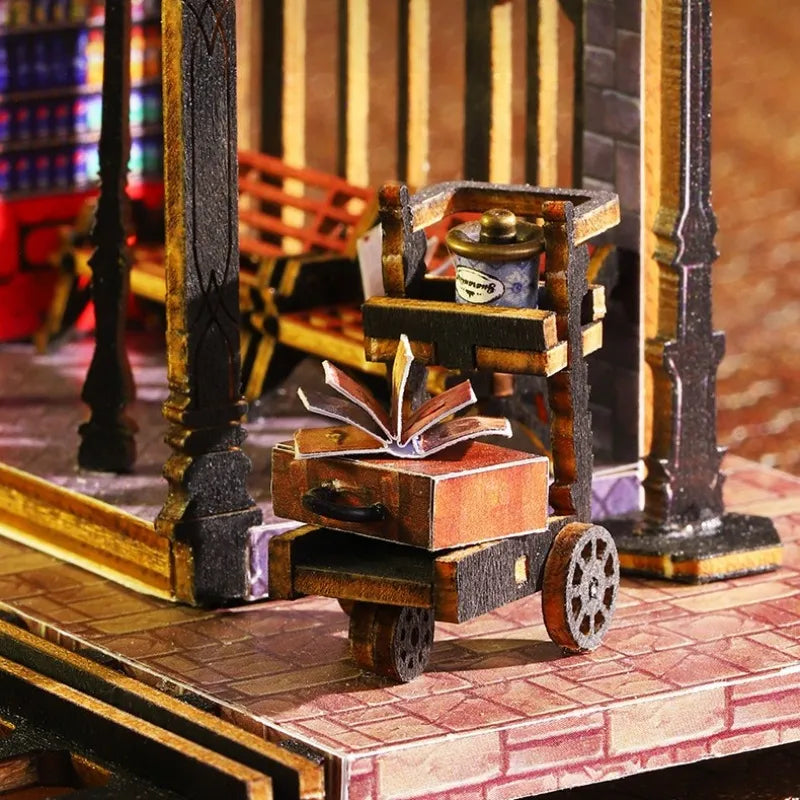 Kit de casa en miniatura Rail Track Secluded City