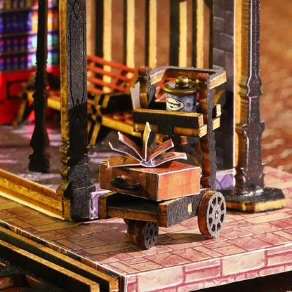 Kit de casa en miniatura - Ciudad aislada junto a la vía férrea