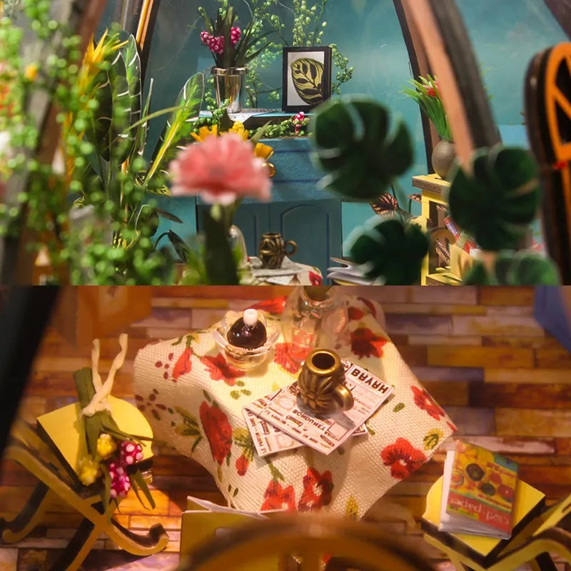 Kit de casa en miniatura Casa de Flores Cielo Estrellado