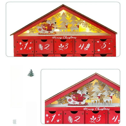 Calendario de Adviento Rojo 2025