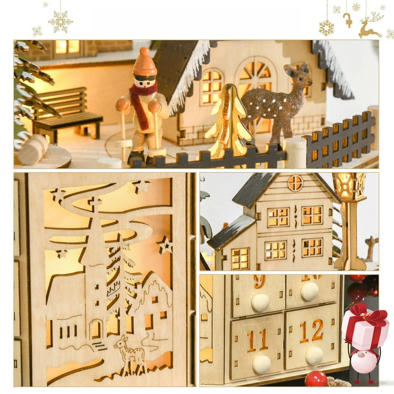 Calendario de Adviento del pueblo navideño