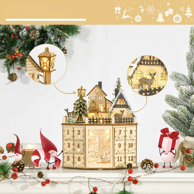Calendario de Adviento del pueblo navideño