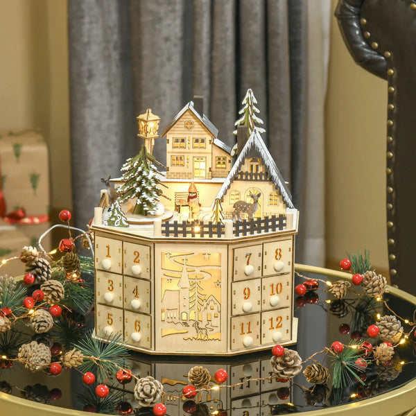 Calendario de Adviento del pueblo navideño